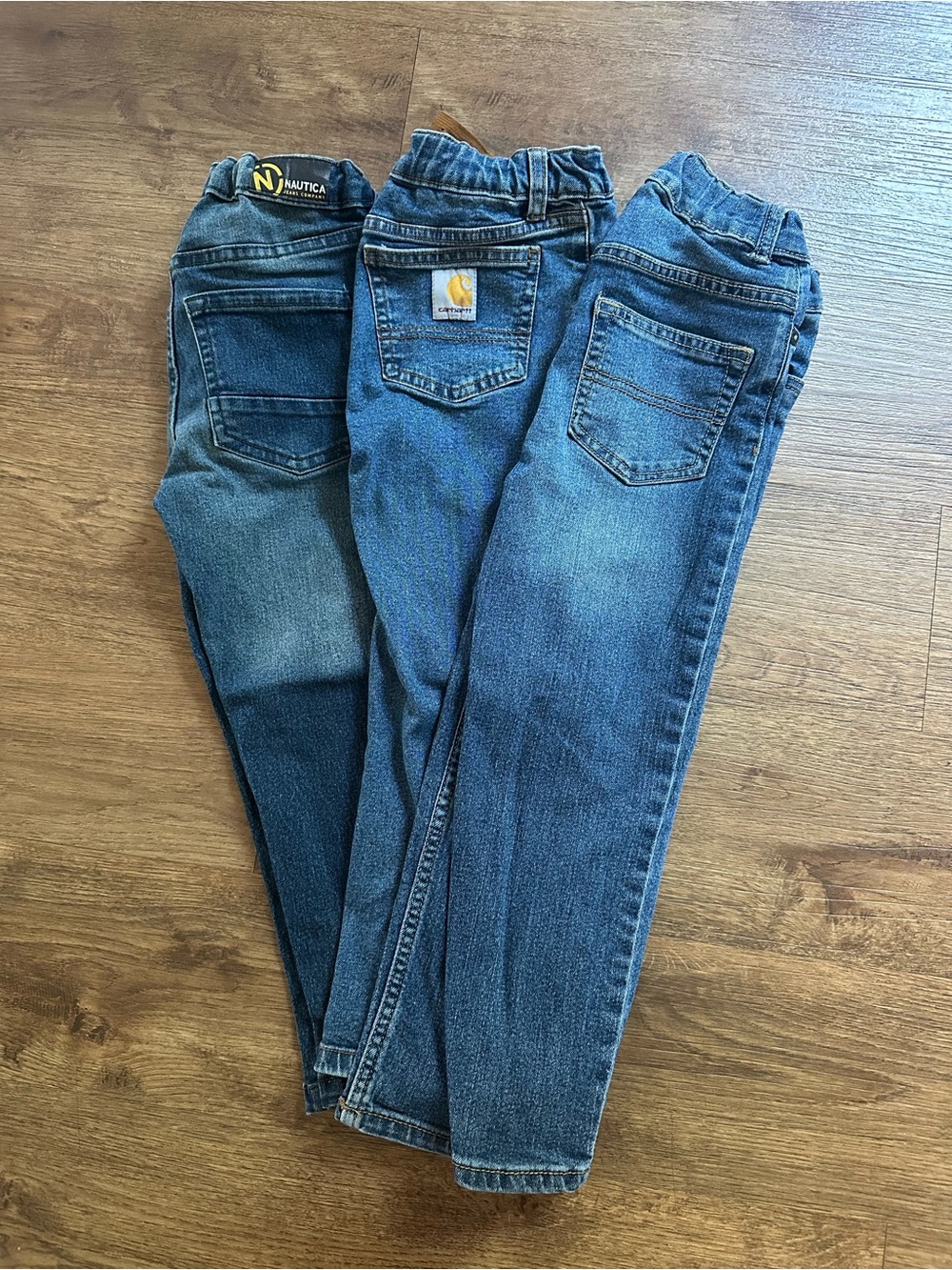 Nautica & Carhartt Blue Denim Kids Jeans - Elastic Waistband